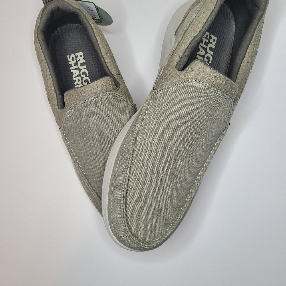 Rugged Shark beige boat shoes
